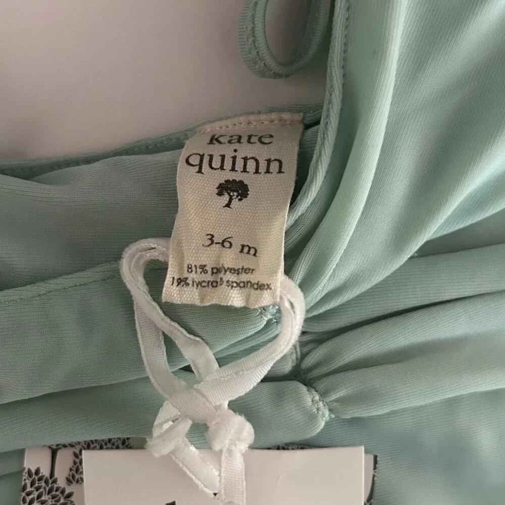 NWT Kate Quinn UPF 50+ Baby Swimsuit Blue One Piece 3-6M 6-9M 12-18M